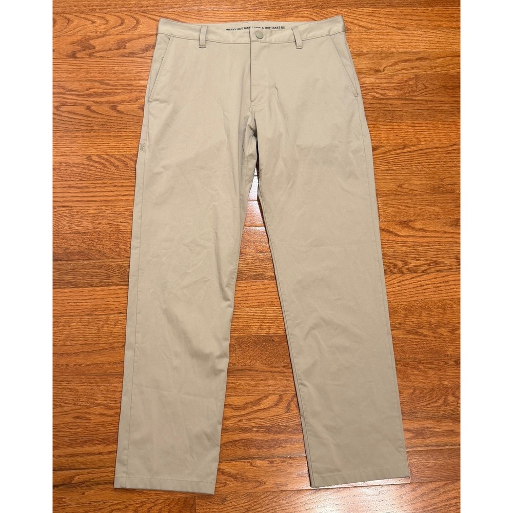 Rhone Commuter Pants Mens 32x29 Classic Khaki Performance Stretch Chino Golf